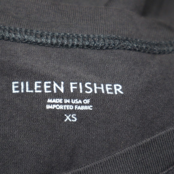 Eileen Fisher Cotton Blend Grey Black Dress - Picture 10 of 11